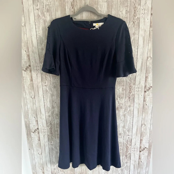 Boden Alexis Jersey Dress Navy New Size 6 - Picture 2 of 5